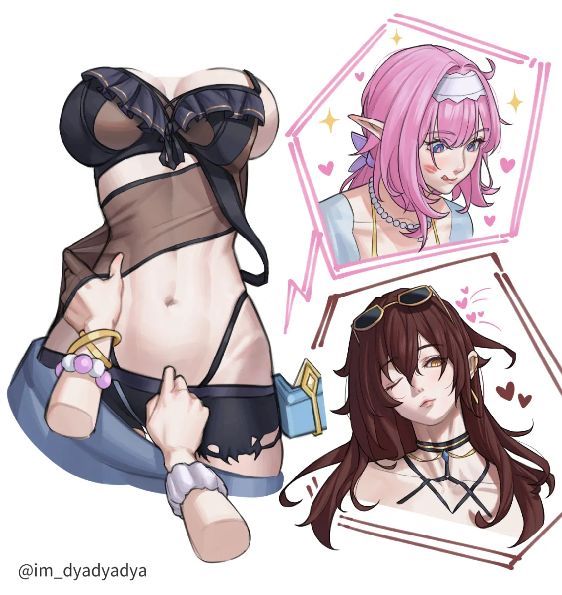 Elysia (Honkai Impact), Elysia (Miss Pink Elf) (Honkai Impact) by Dyadyadya