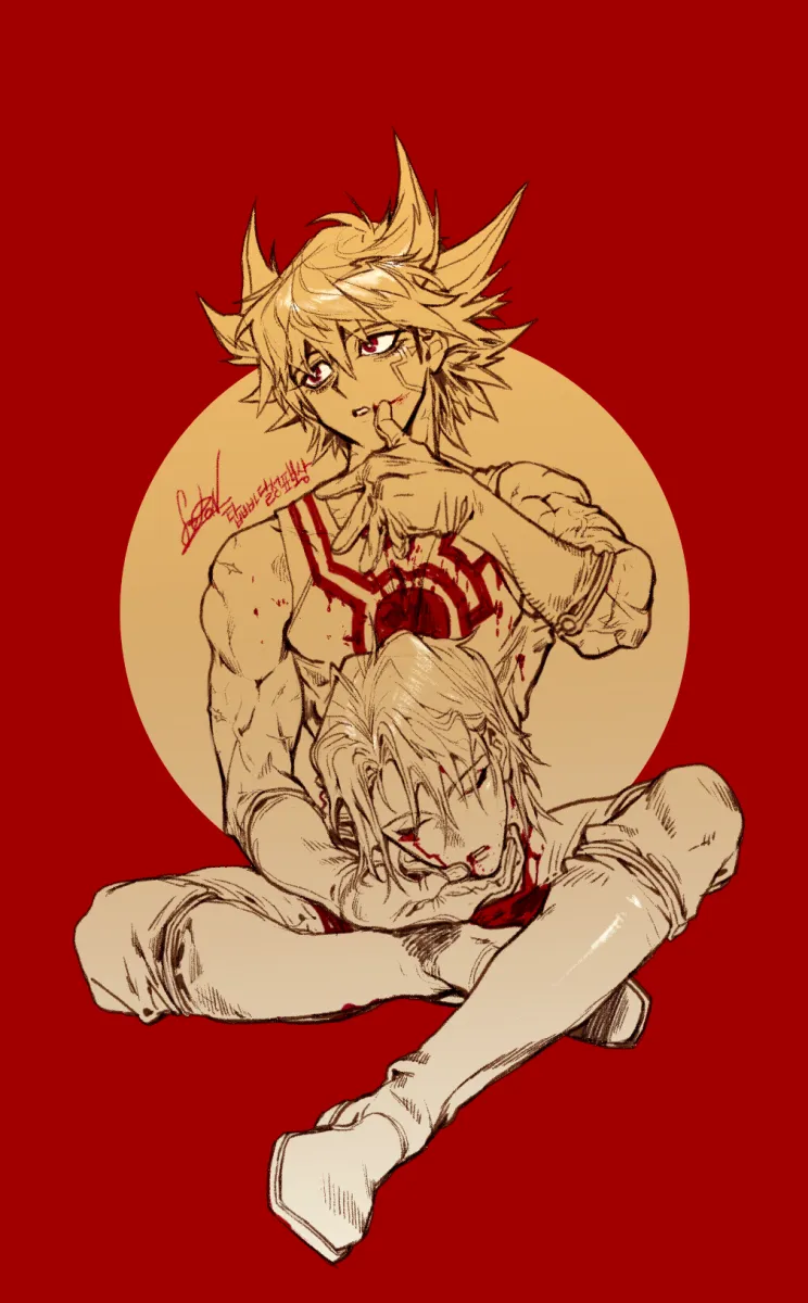 Fudo Yusei, Kiryu Kyosuke by Pigeon666