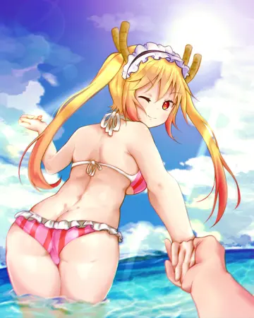 Vertical-Striped Bikini