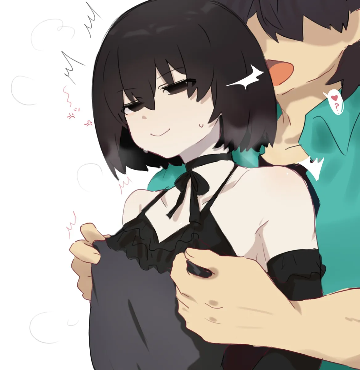 Araragi Koyomi, Oshino Ougi by Tsugumi (Tgm 615486)