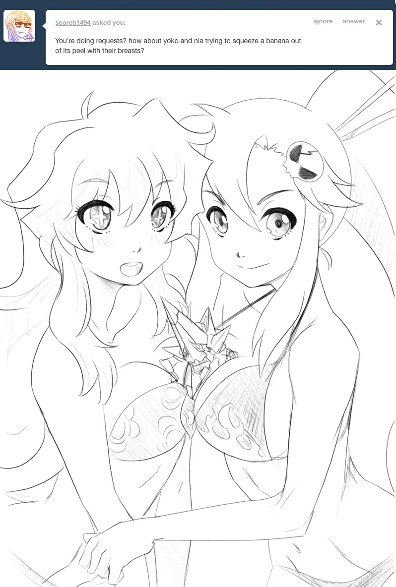 Yoko Littner, Nia Teppelin by Chuunioniika