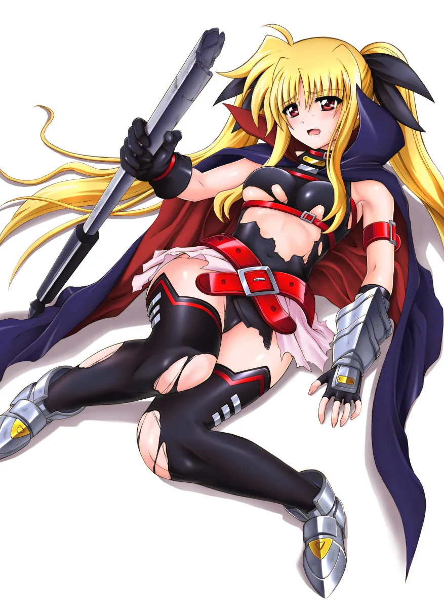Fate Testarossa, Bardiche (Nanoha) by Cyclone (Reizei)