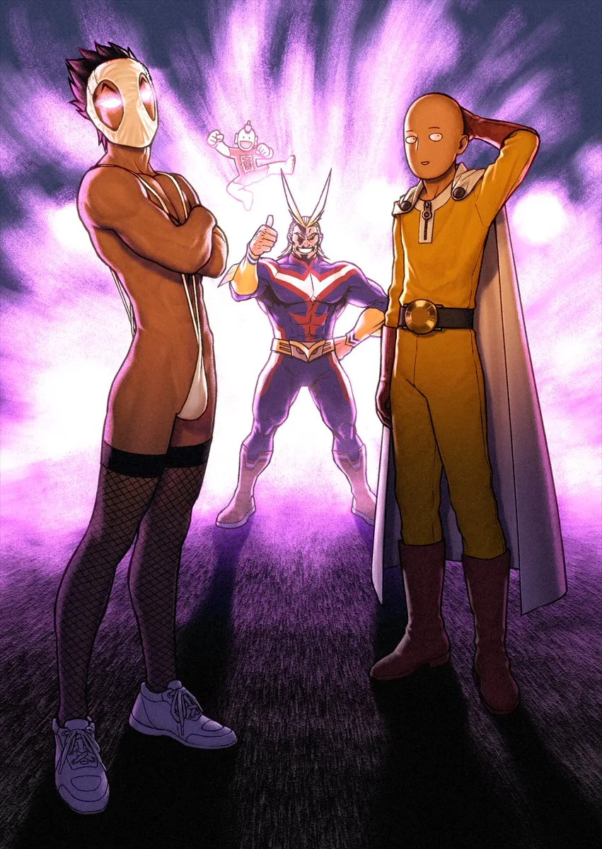 Saitama (One-Punch Man), All Might by Rustle