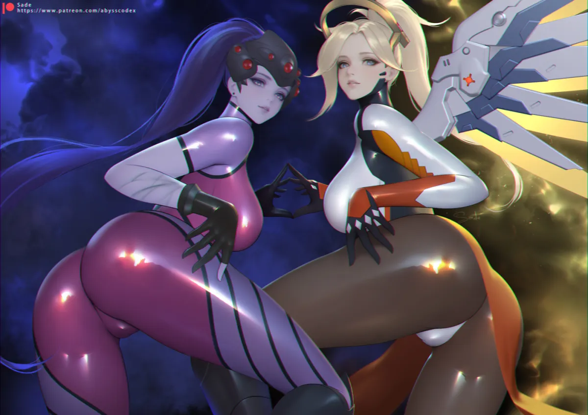 Mercy (Overwatch), Widowmaker (Overwatch) by Sade Abyss