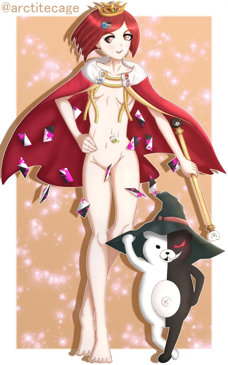 Monokuma, Yumeno Himiko by Arctitecage