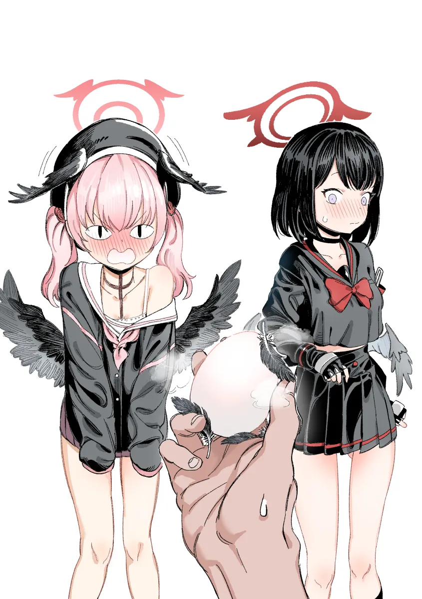 Koharu (Blue Archive), Mashiro (Blue Archive) by Johnlim