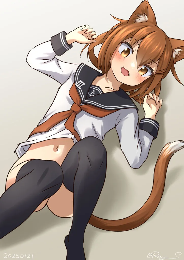 Ikazuchi (Kancolle) by Ray.s