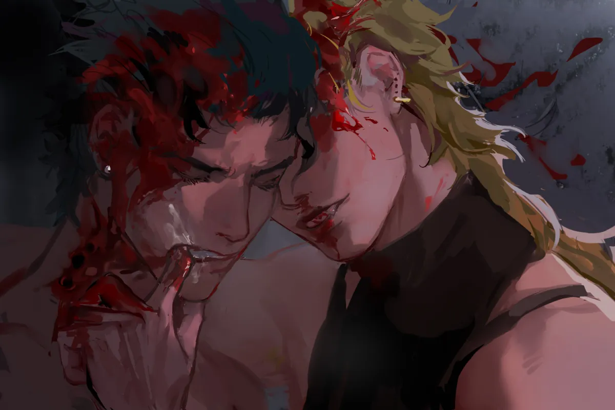 Kujo Jotaro, Dio Brando by Ashva