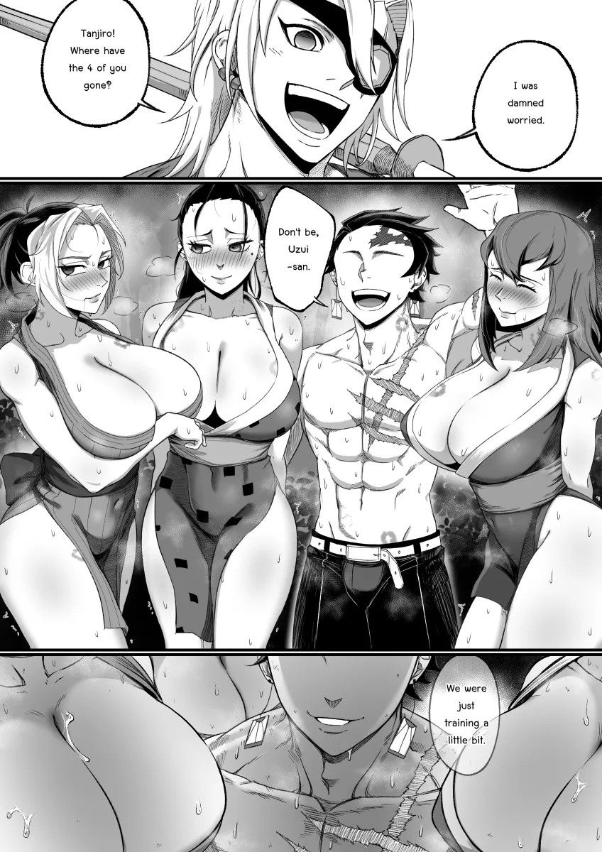 Kamado Tanjirou, Uzui Tengen by Nesz R