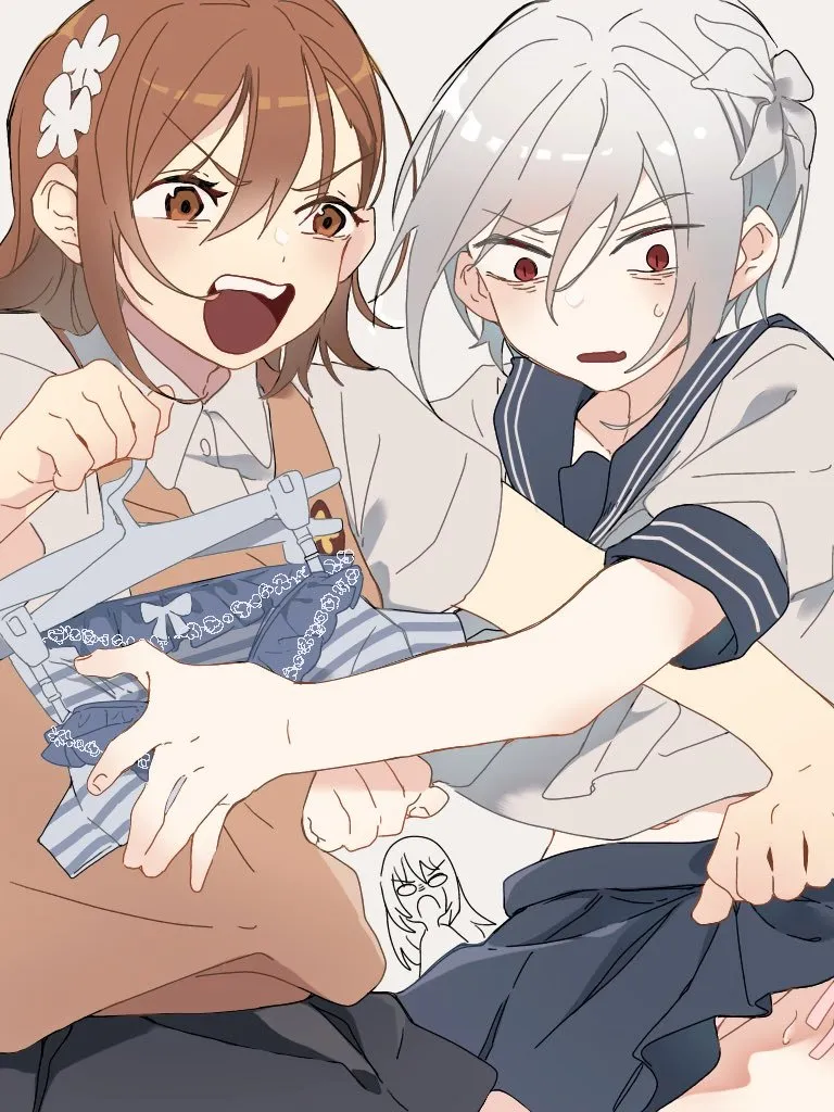 Misaka Mikoto, Shokuhou Misaki by Pepo Peropero