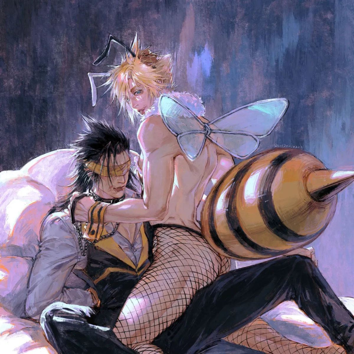Cloud Strife, Zack Fair by Row056