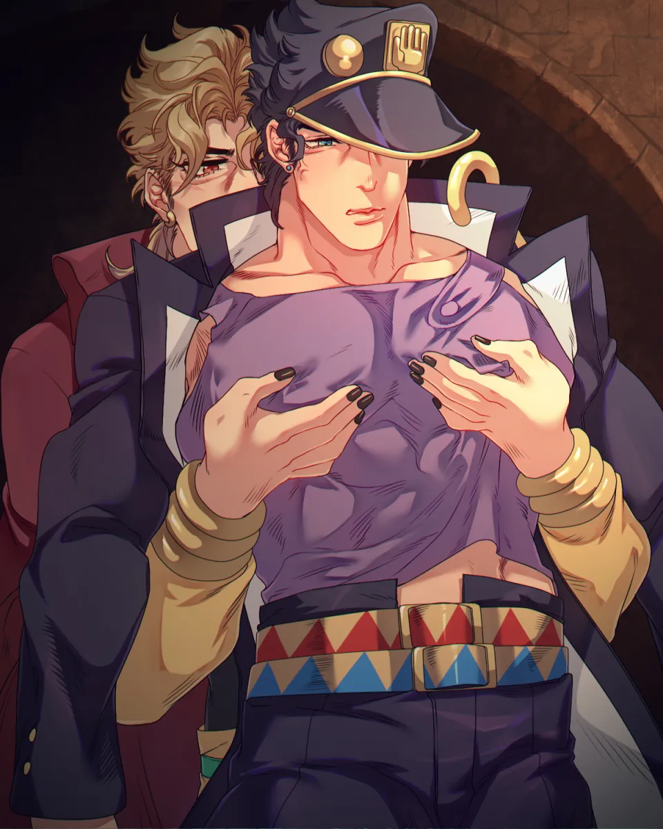 Kujo Jotaro, Dio Brando by Less End