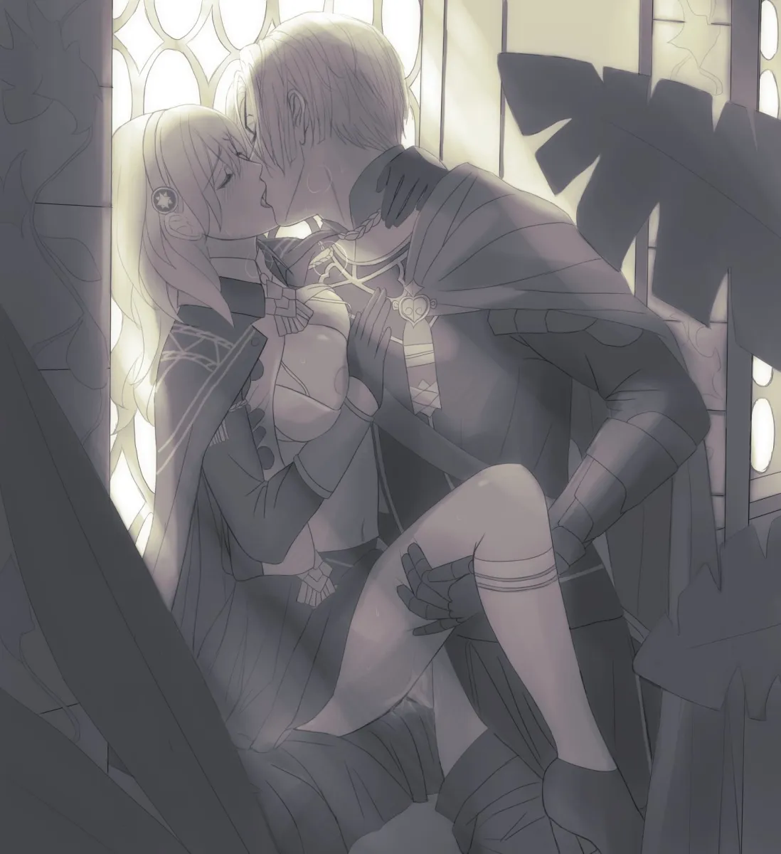 Female Byleth (Fire Emblem), Dimitri Alexandre Blaiddyd by Karini