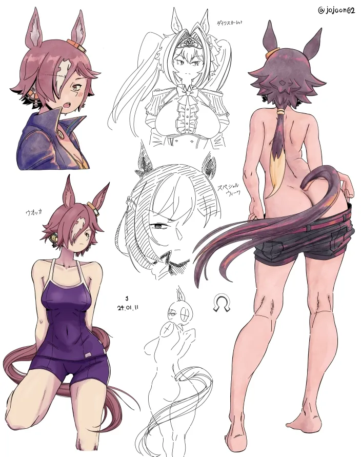 Daiwa Scarlet (Umamusume), Special Week (Umamusume) by J (Jojoon02)