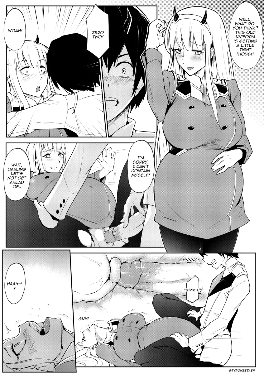 Zero Two (Darling In The Franxx), Hiro (Darling In The Franxx) by Tyrone