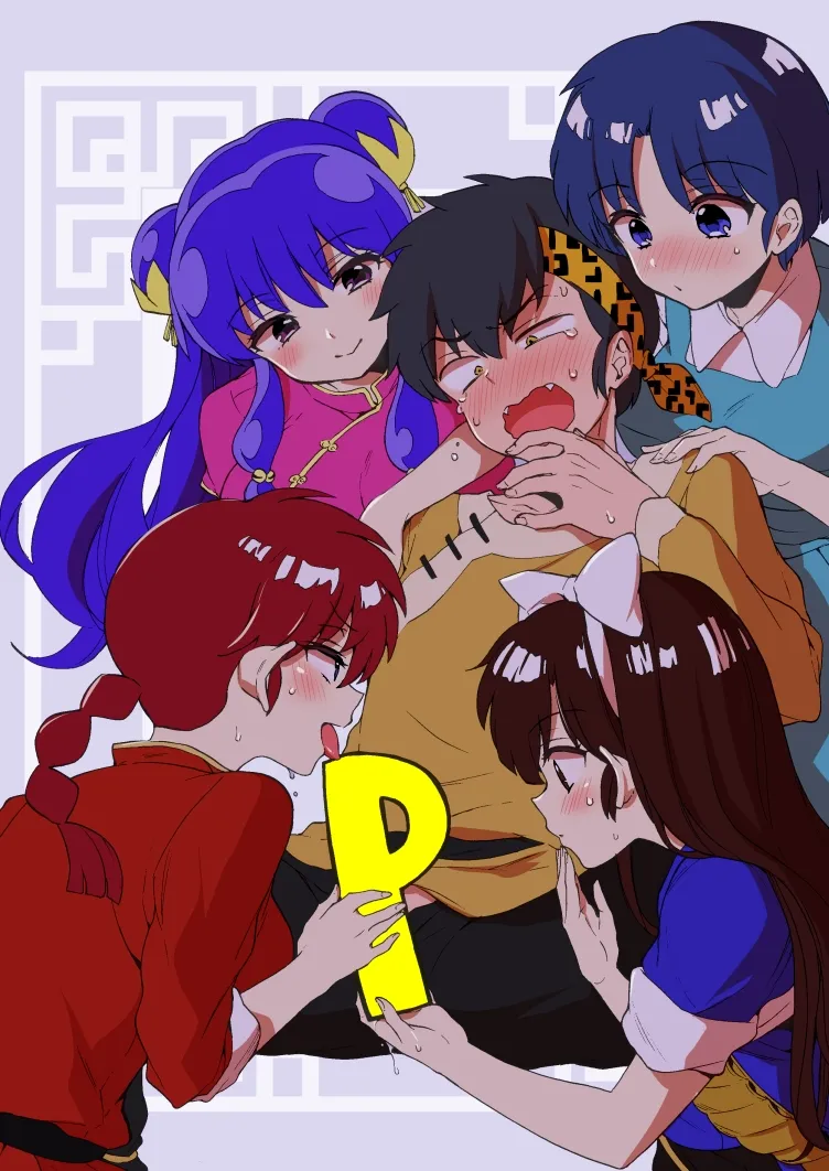 Saotome Ranma, Tendou Akane by Morishima Kon