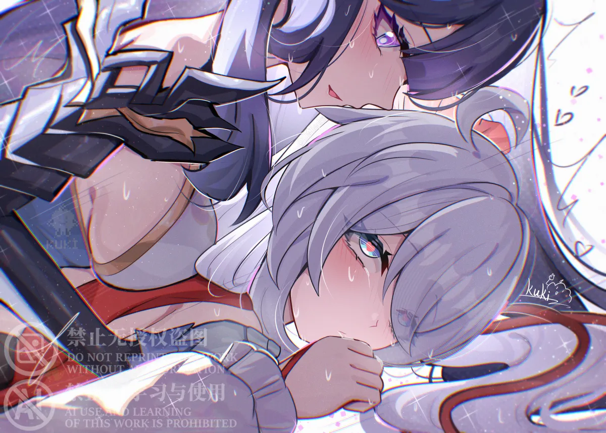 Kiana Kaslana, Raiden Mei by Cutescookie