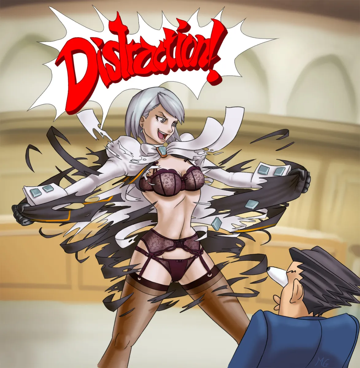 Phoenix Wright, Franziska Von Karma by Mario Grant