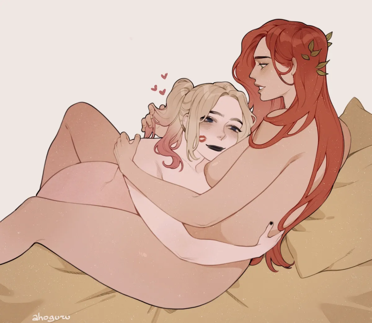 Harley Quinn, Poison Ivy by Ahageao49
