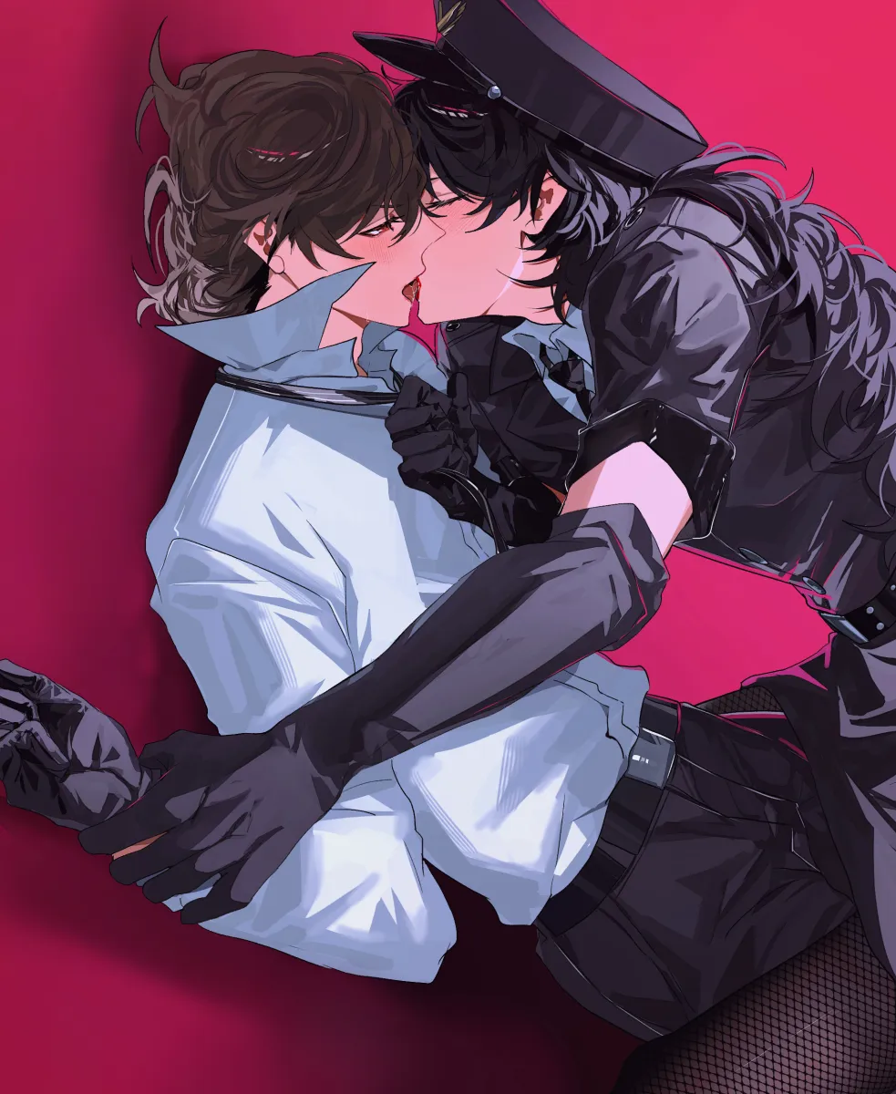 Amamiya Ren, Akechi Goro by Fdrc