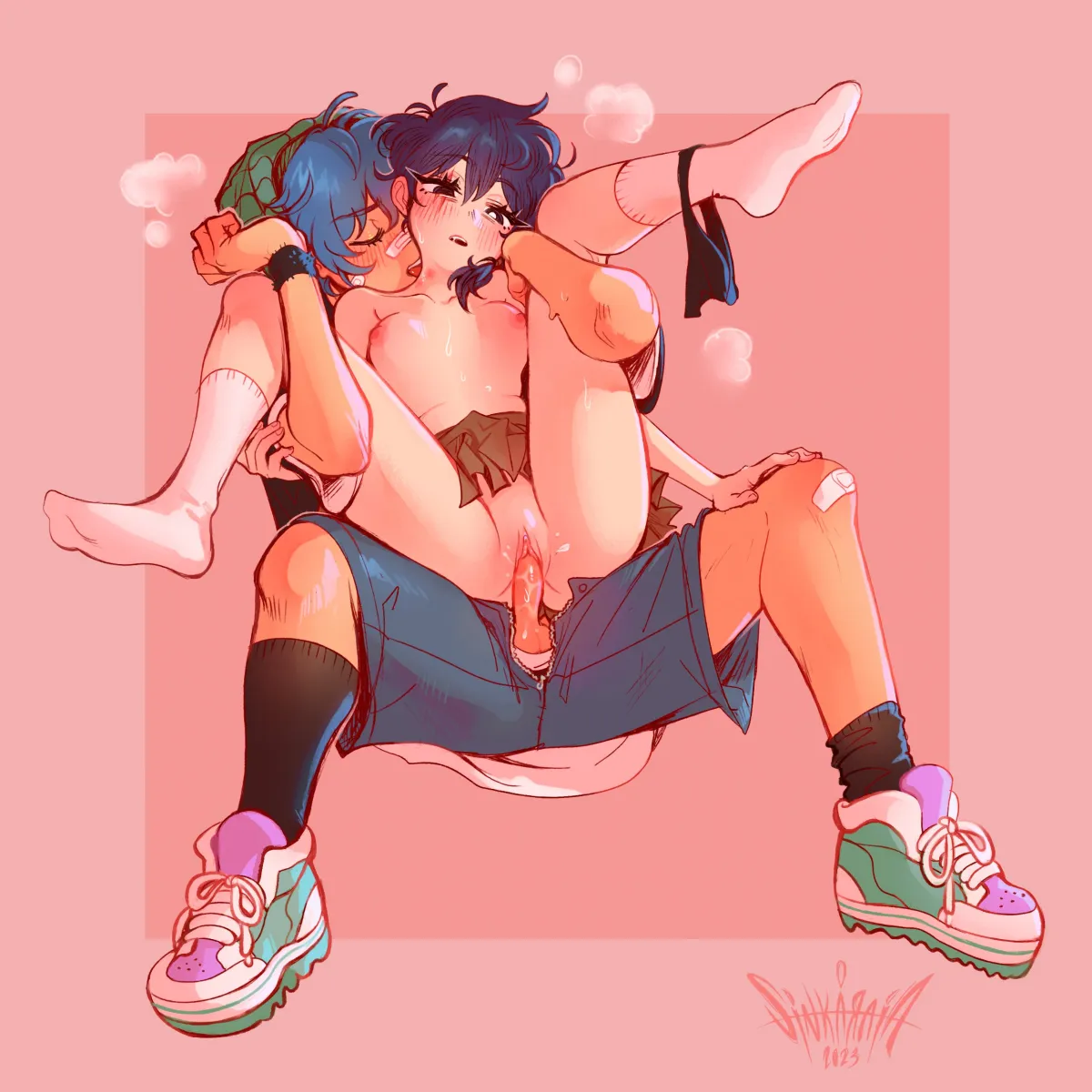 Sunny (Omori), Aubrey (Omori) by Sintastein