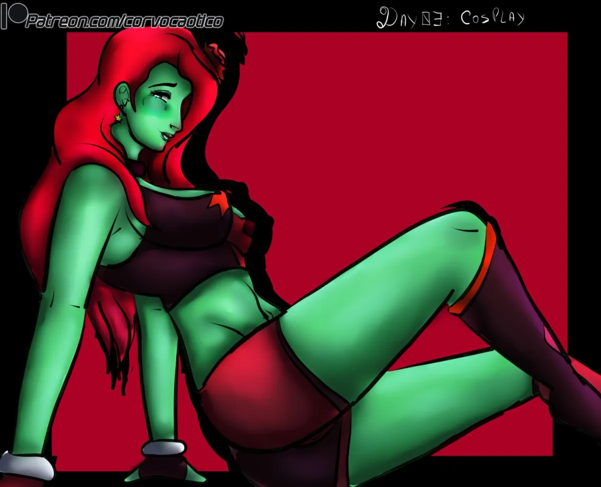 Harley Quinn, Poison Ivy by Corvocaotico