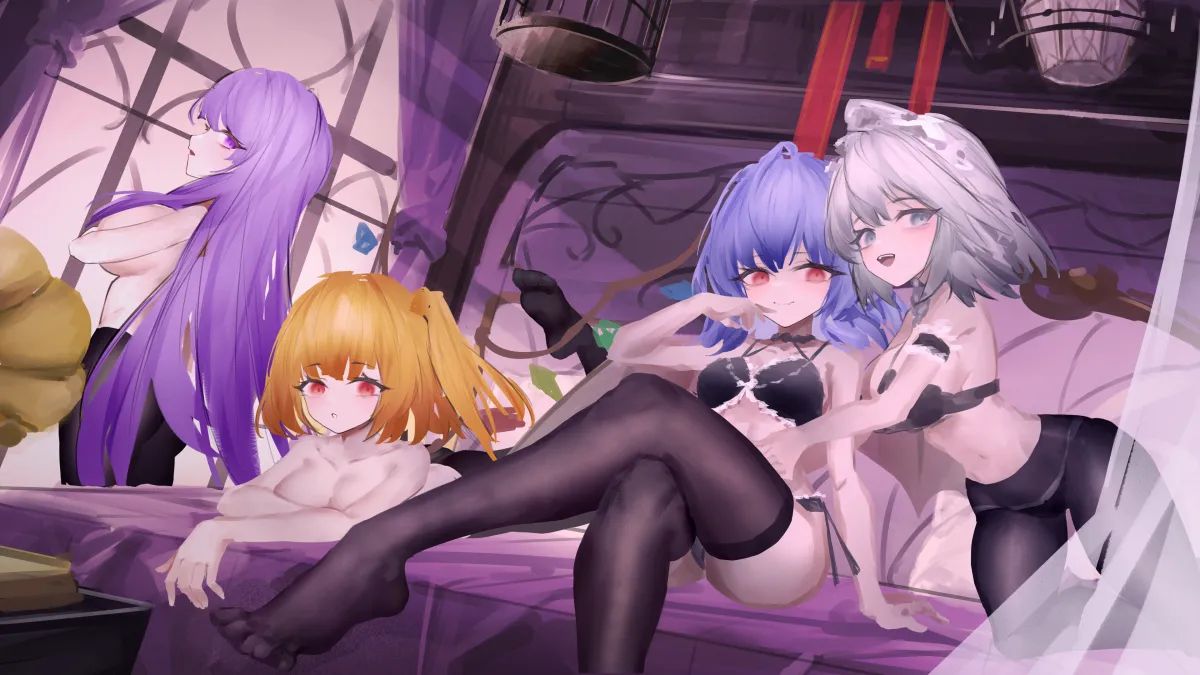 Flandre Scarlet, Remilia Scarlet by Yu Zhuan Yin