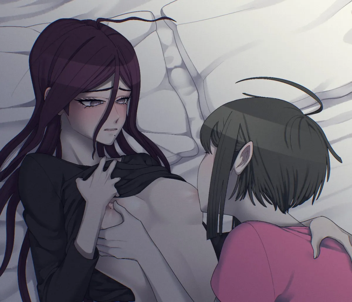 Fukawa Toko, Naegi Komaru by Hanatsuduki