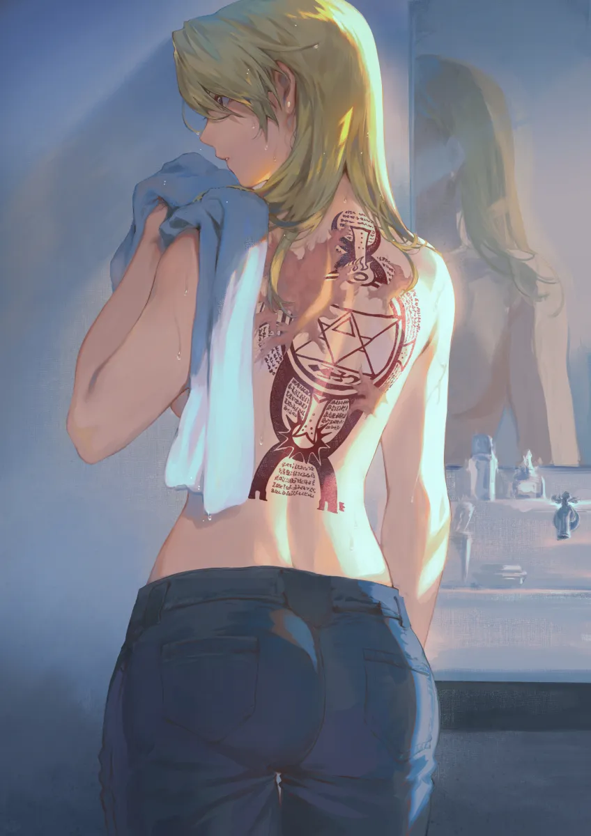 Riza Hawkeye by Mashutarou (Neko No Oyashiro)
