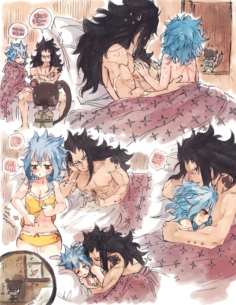 Gajeel Redfox, Levy Mcgarden by Rusky