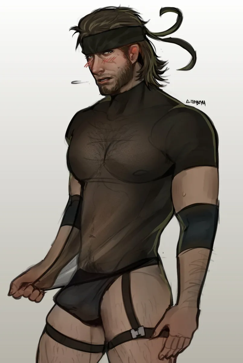 Solid Snake by Zombiyh
