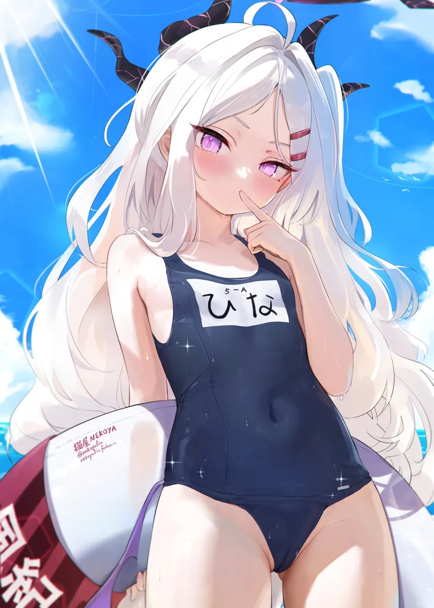 Hina (Blue Archive), Hina (Swimsuit) (Blue Archive) by Nekoya (Liu)