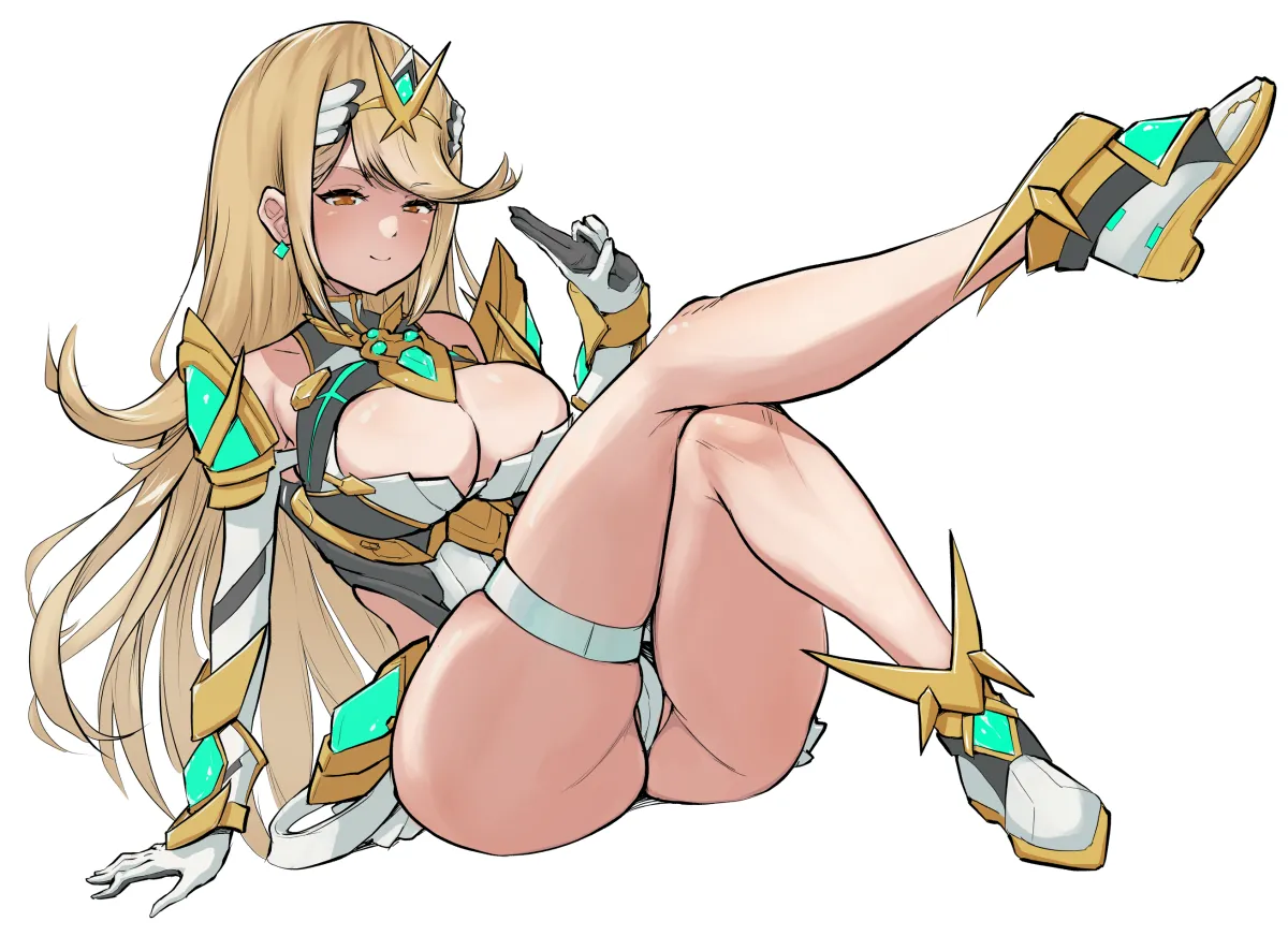 Mythra (Xenoblade) by Spicycurryart