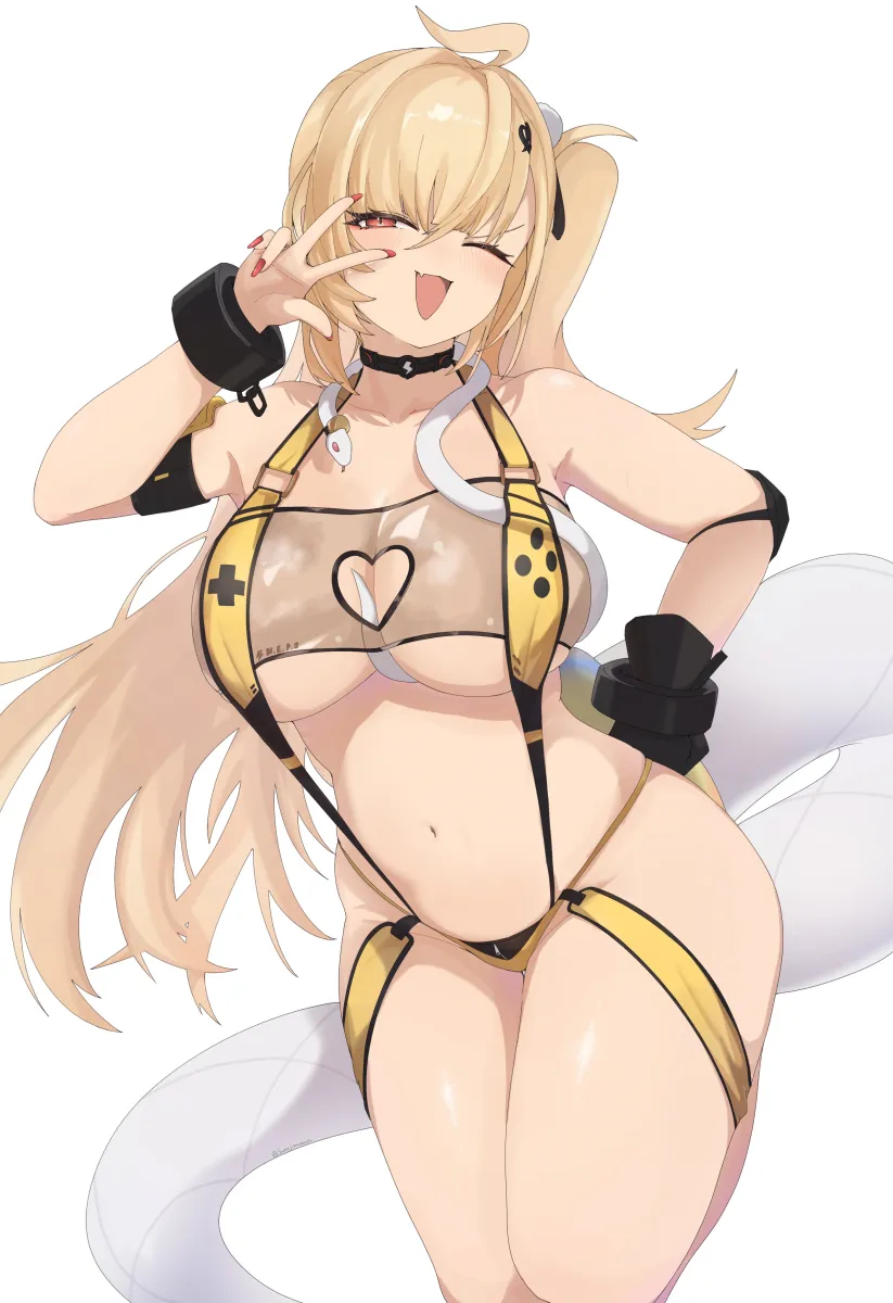 Elegg (Nikke), Cissia (Zenless Zone Zero) by Samejimamayu