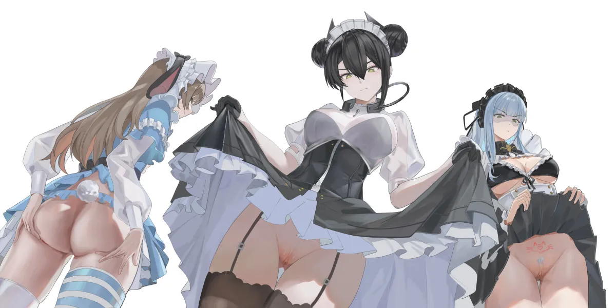 Hk416 (Girls' Frontline), Ump45 (Girls' Frontline) by Xiao Longxia Mianbao