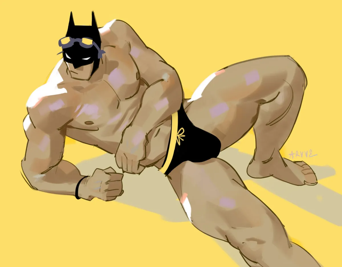 Batman, Batman (Beach Bod Batman) by Arvve