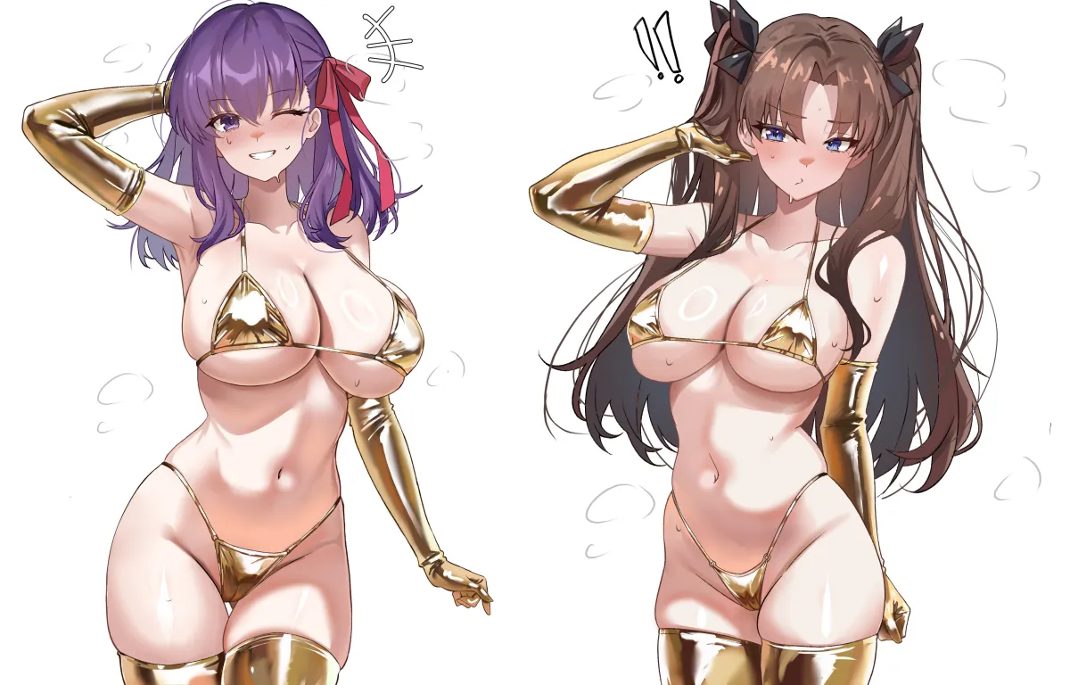 Tohsaka Rin, Matou Sakura by Shokobr