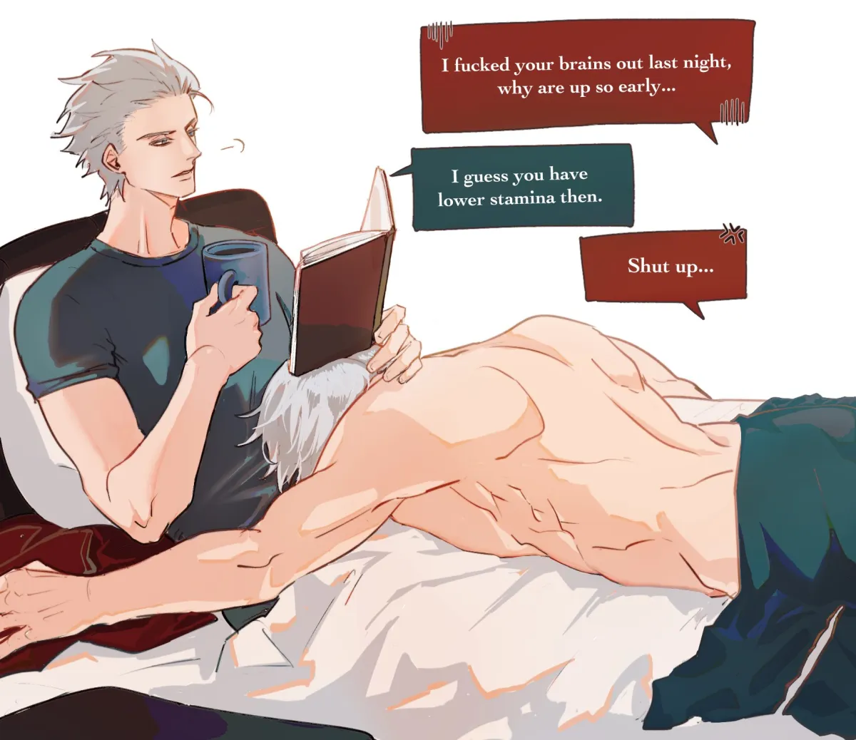 Dante (Devil May Cry), Vergil (Devil May Cry) by Ffxivrio