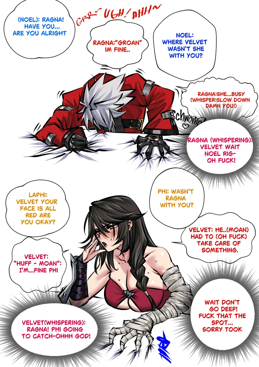 Ragna The Bloodedge, Velvet Crowe by Tira (Tiiramiiisu2)