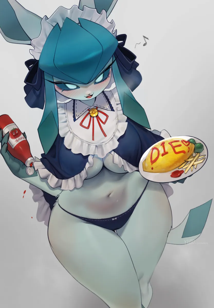 Glaceon, Glaceon (Tea Party) by Yuio58Ok