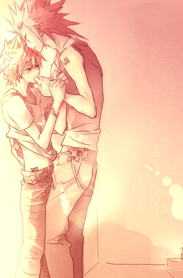 Roxas, Axel (Kingdom Hearts) by Rrr