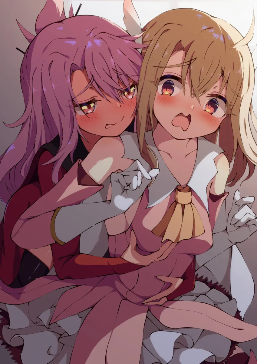 Illyasviel Von Einzbern, Chloe Von Einzbern by Peisuto