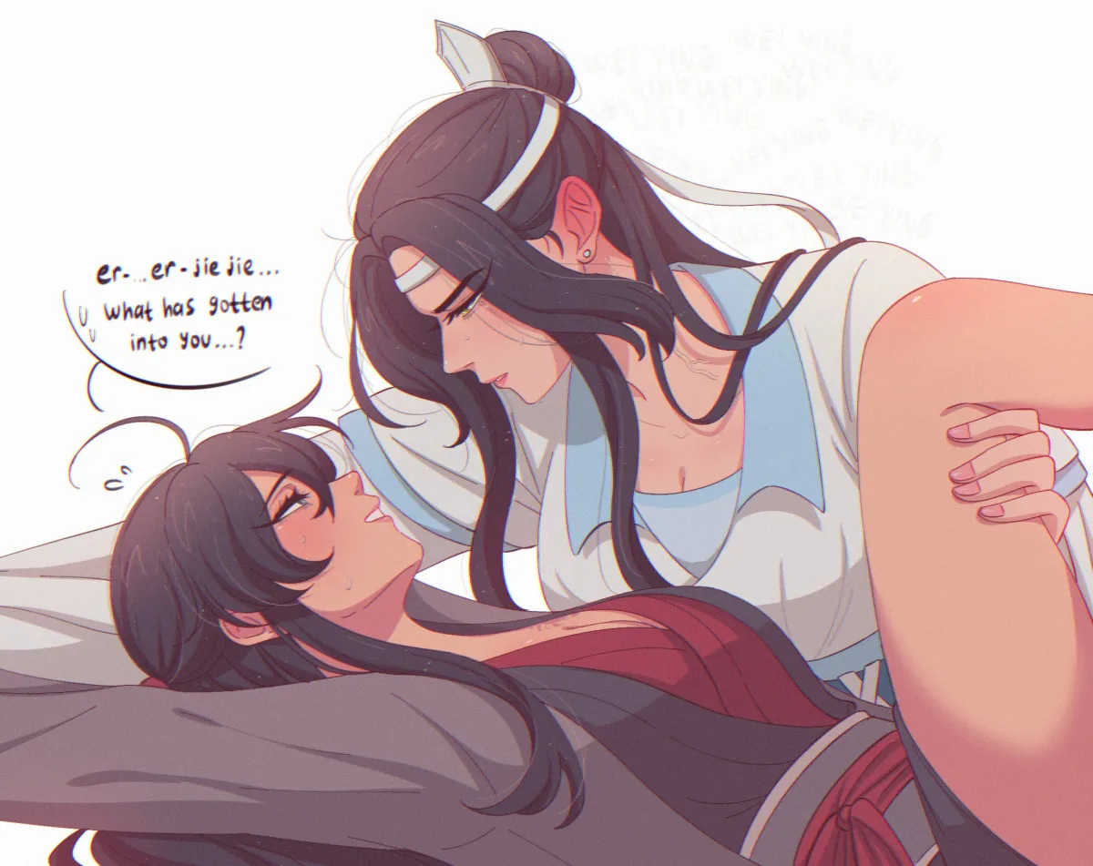 Wei Wuxian, Lan Wangji by Hansdumps