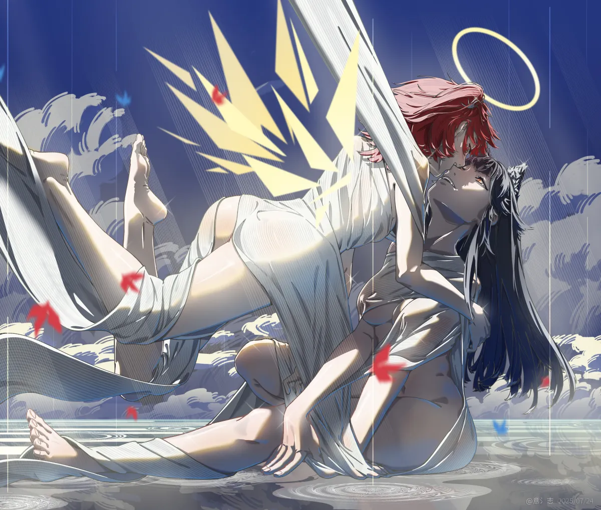Texas (Arknights), Exusiai (Arknights) by Yima (Power222222)