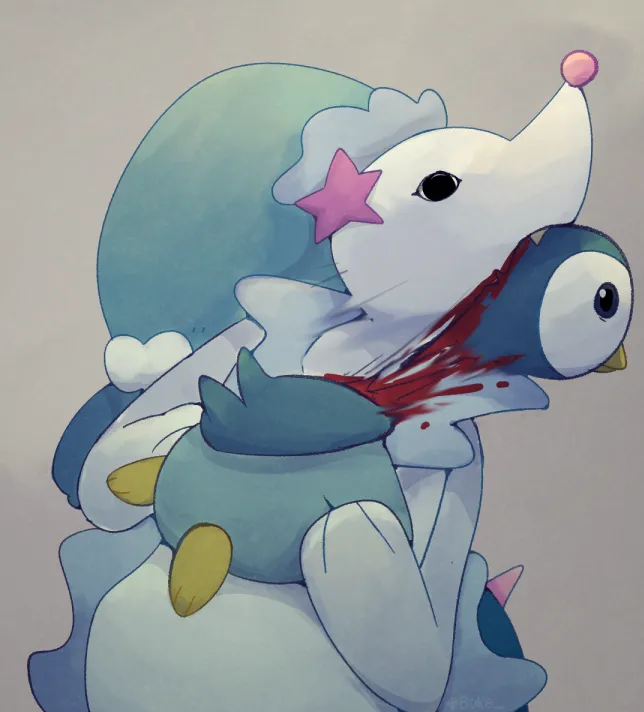 Piplup, Primarina by Boke-Chan