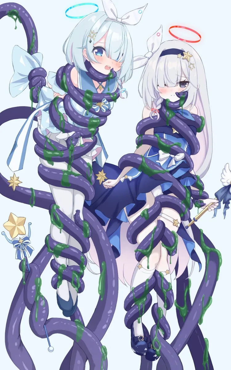 Plana (Blue Archive), Arona (Blue Archive) by Hamuta (Machosbrown)