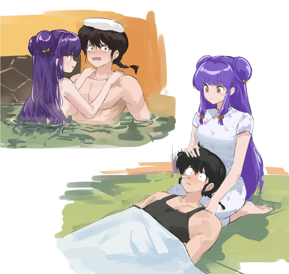 Saotome Ranma, Shampoo (Ranma 1/2) by 88 77K