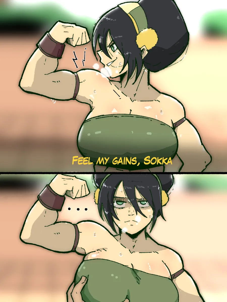Toph Beifong, Sokka by Mark Gavatino
