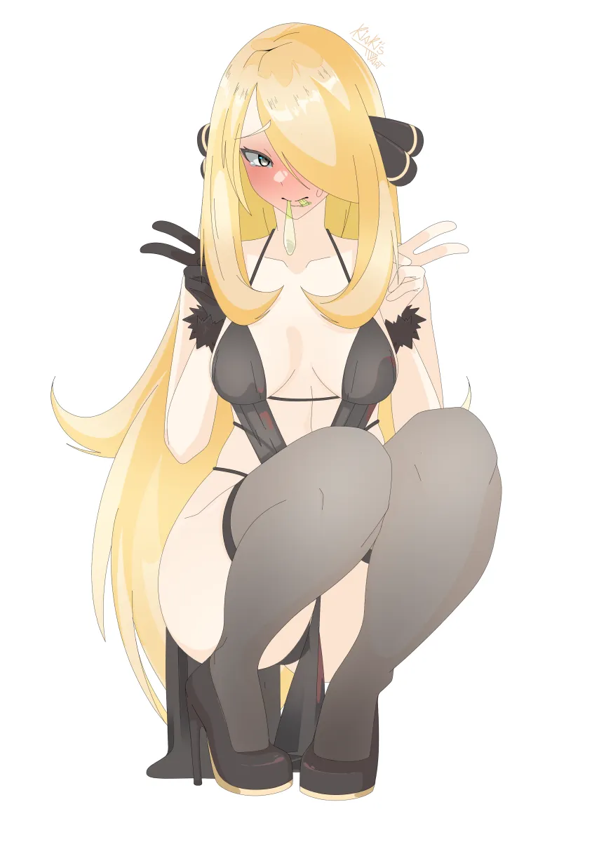 Cynthia (Pokemon) by Kiakisart