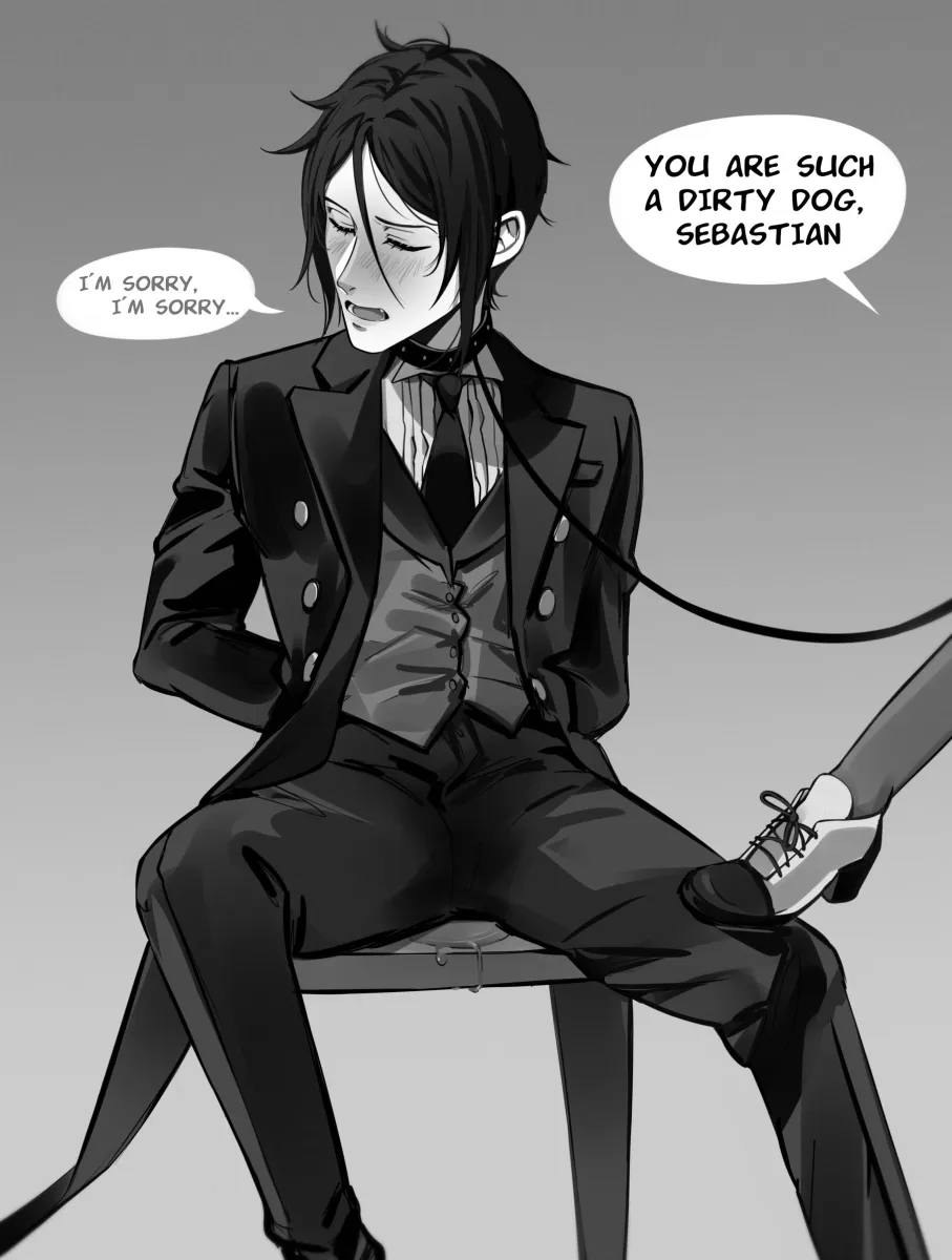 Ciel Phantomhive, Sebastian Michaelis by Uneasywolf